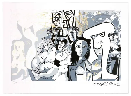 Litografía Erro - Sans titre