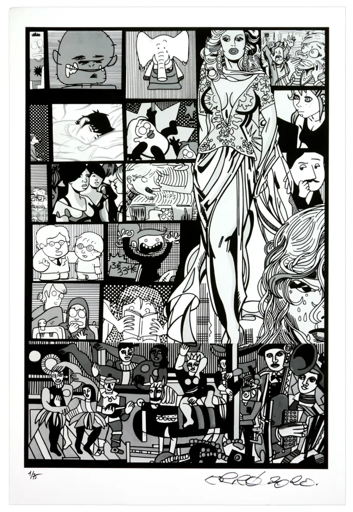 Estampa Numérica Erro - Sans titre