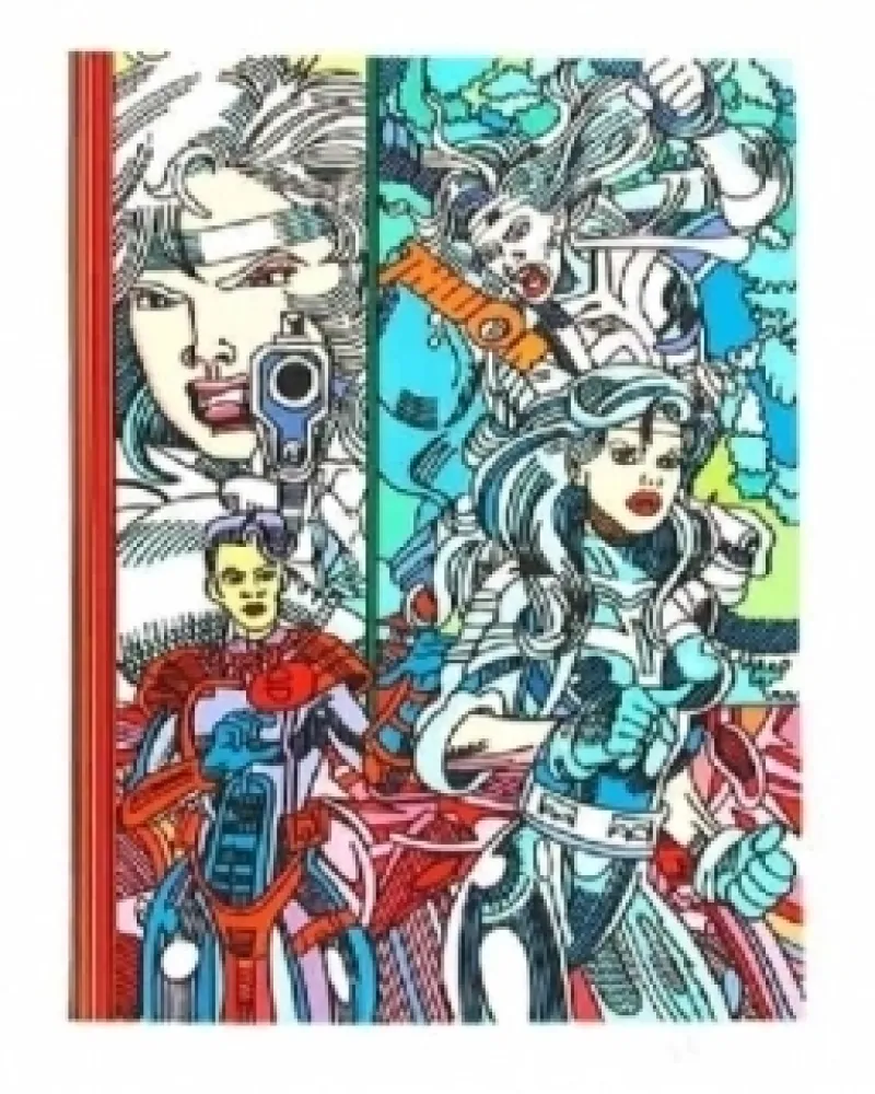 Litografía Erro - Silver Galber