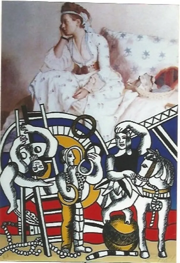 Litografía Erro - Symbiose