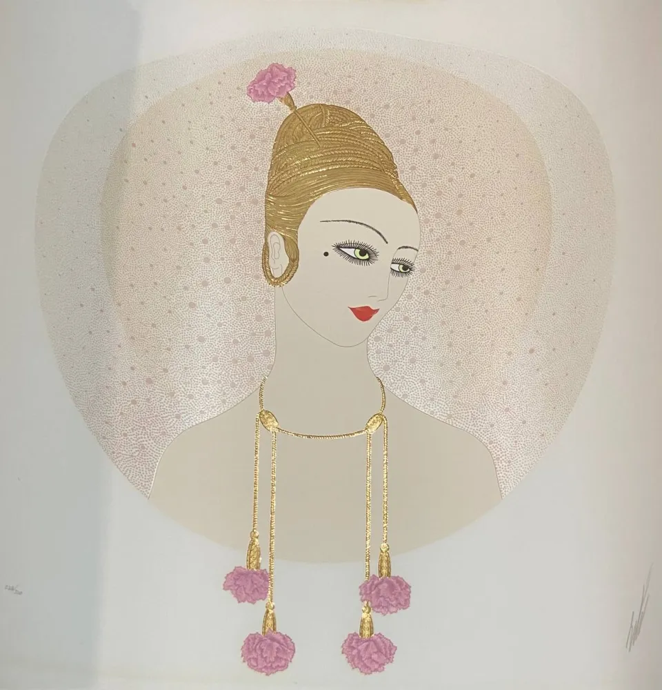 Serigrafía Erte - Carnations