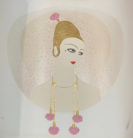 Serigrafía Erte - Carnations