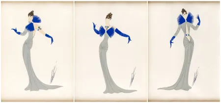 Sin Técnico Erte -  Set of three Costume Designs 