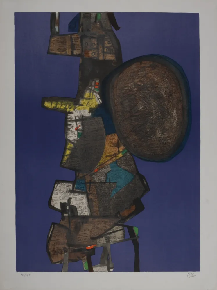 Litografía Esteve - Bank Street, 1967 - Hand-signed