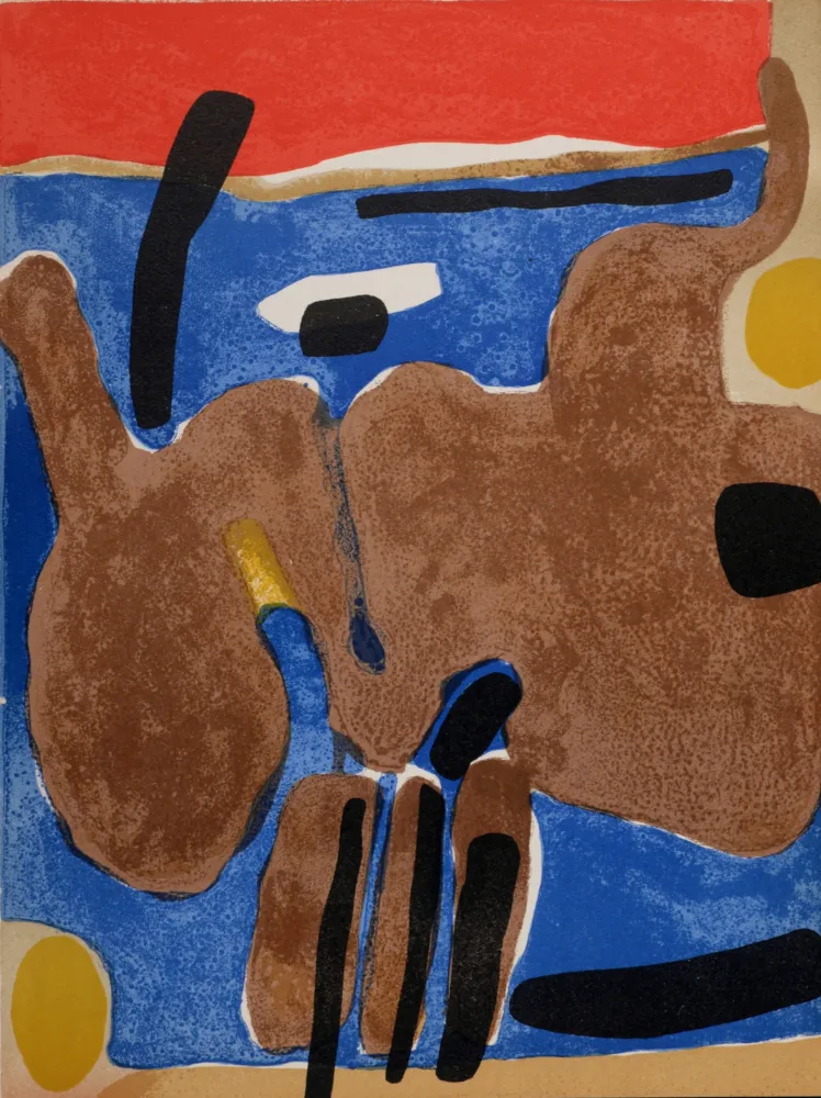Litografía Esteve - Composition, 1964
