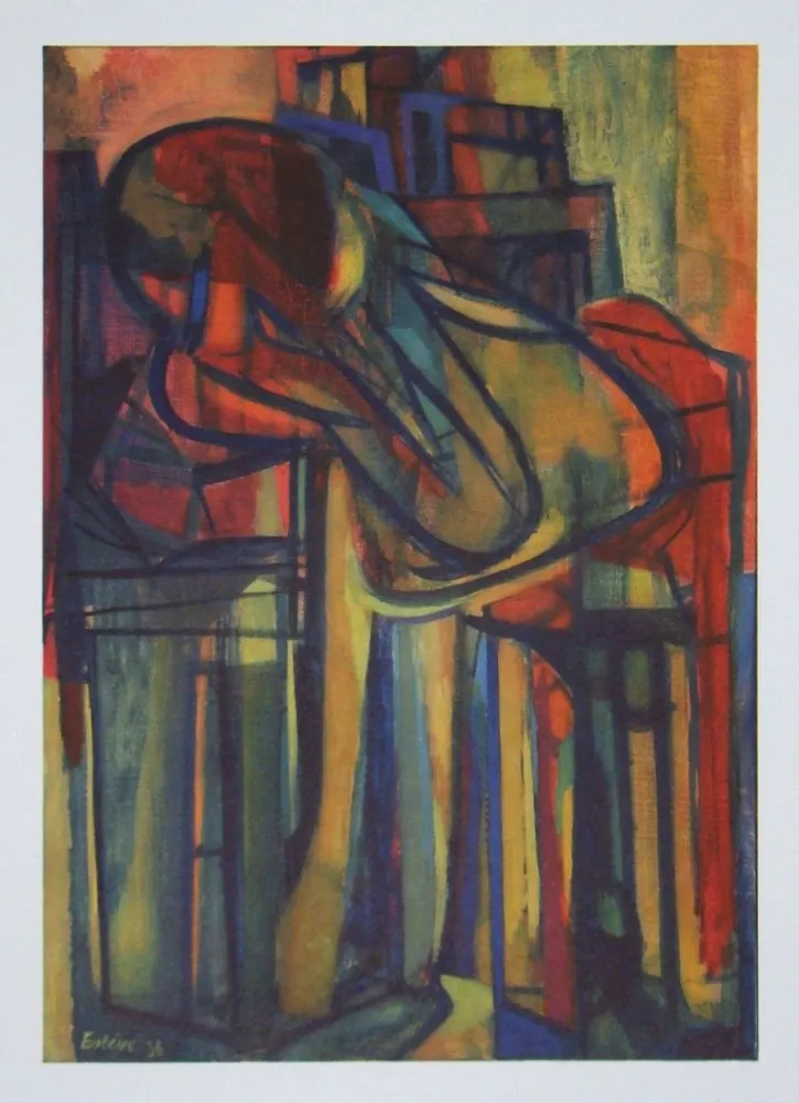 Heliograbado Esteve - Femme assise