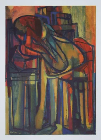 Heliograbado Esteve - Femme assise
