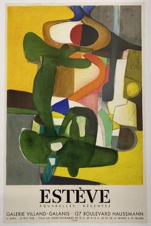 Litografía Esteve - L'Envol - Galerie Villand-Galanis