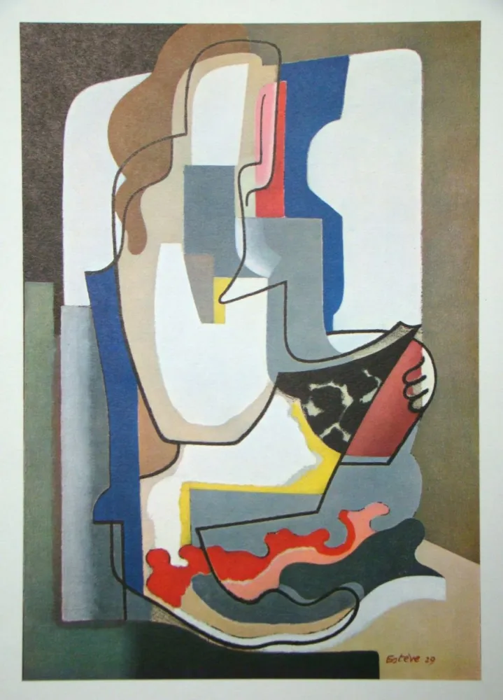 Litografía Esteve - Liseuse