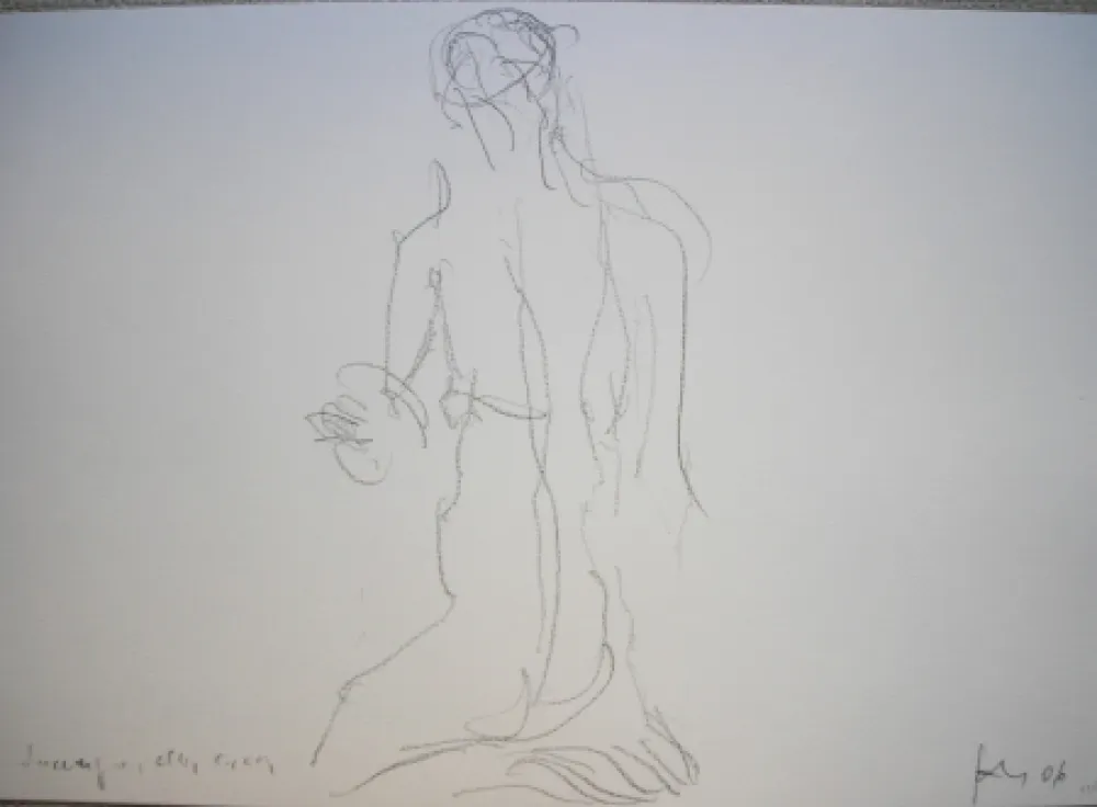 Litografía Fabro - Daccapo, alla cieca