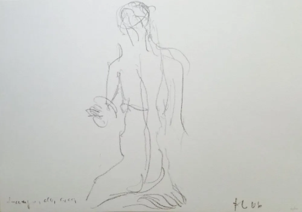 Litografía Fabro - Senza titolo