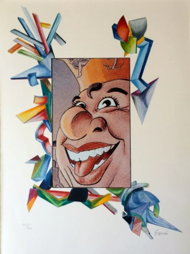 Litografía Fahri - Carnaval de Nice