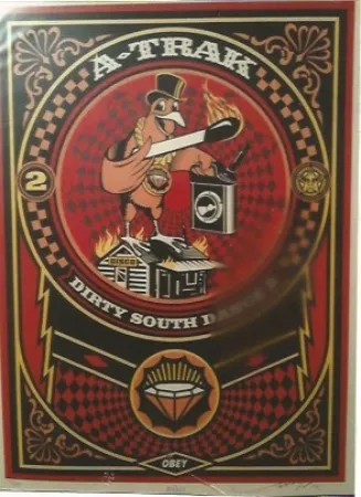 Serigrafía Fairey - A-Trak Dirty South Dance 2 (A-Trak)