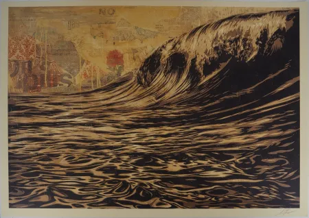 Serigrafía Fairey - Dark Wave