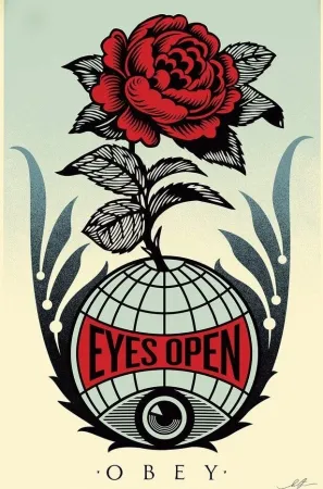 Litografía Fairey - Eyes Open