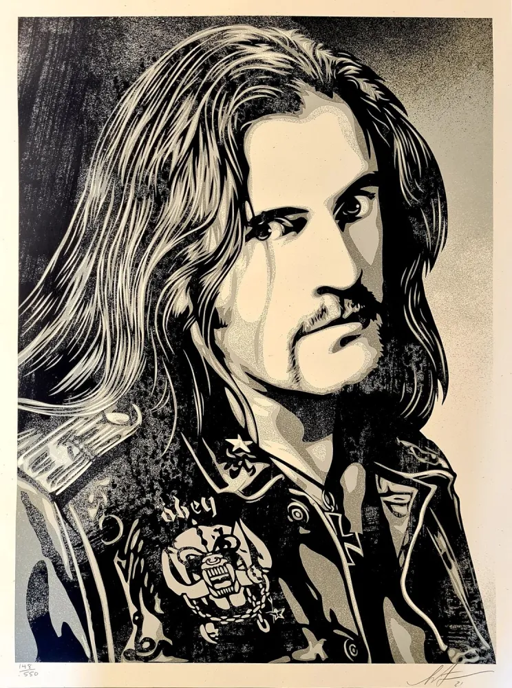 Serigrafía Fairey - Lemmy Damaged Case (Motörhead)