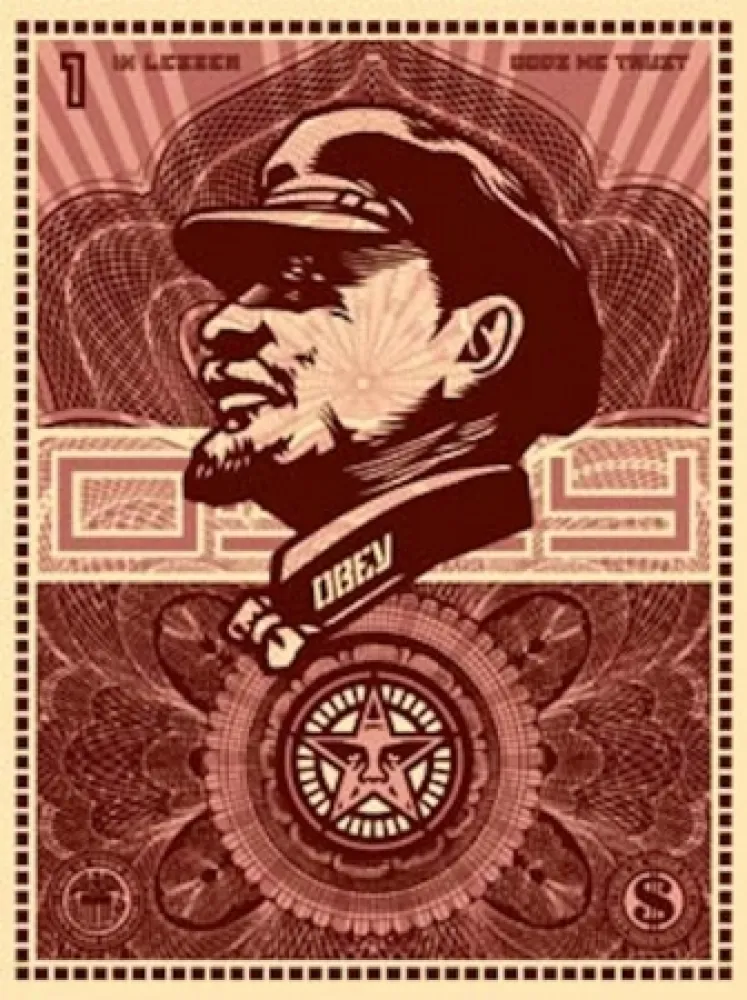 Serigrafía Fairey - Lenin Money