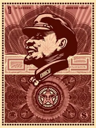 Serigrafía Fairey - Lenin Money