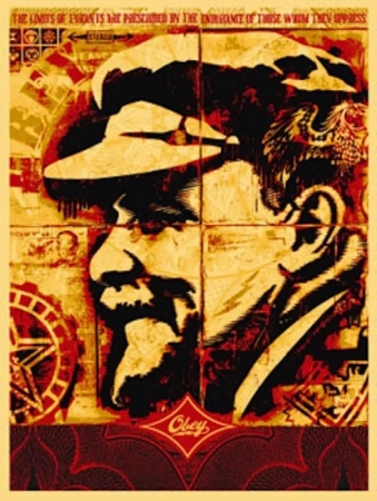 Serigrafía Fairey - Lenin Record