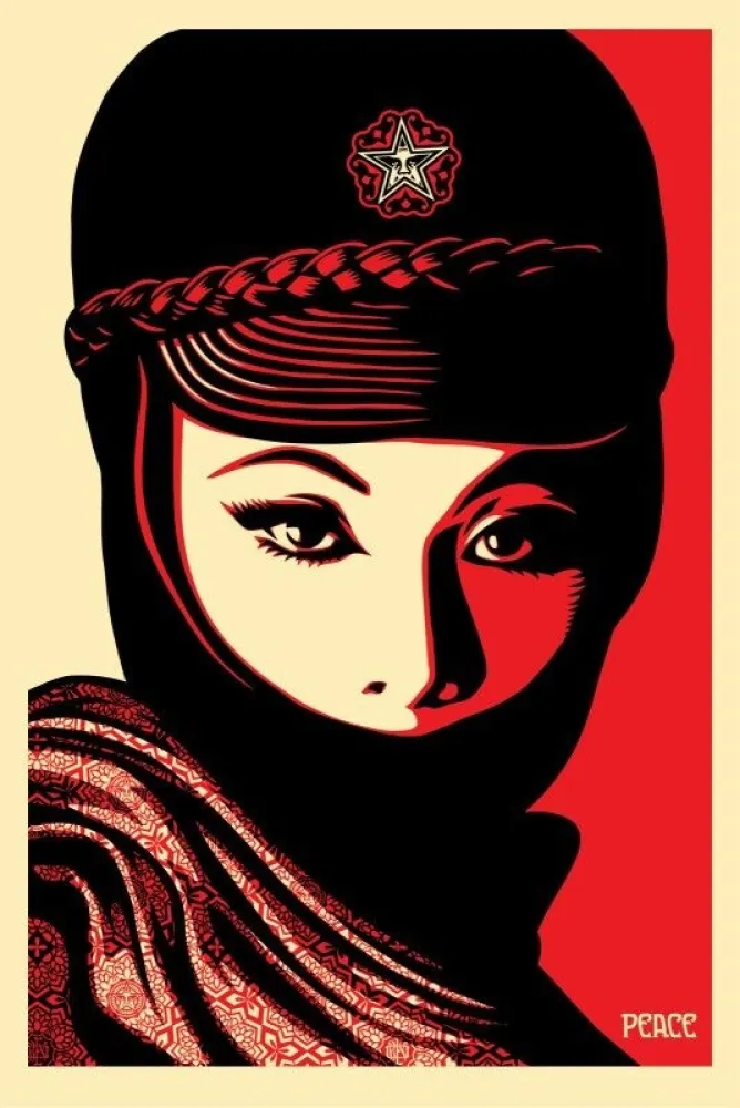 Litografía Fairey - Mujer Fatale