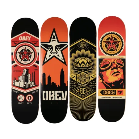 Serigrafía Fairey - Obey Skate Decks