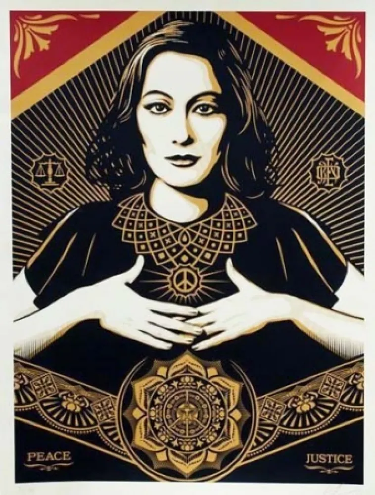 Serigrafía Fairey - Peace and Justice (Large Format)