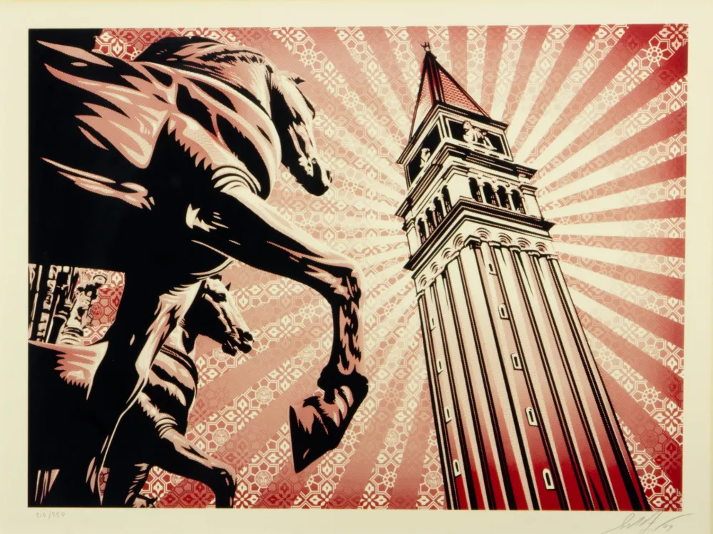 Serigrafía Fairey - ST. MARKS HORSES