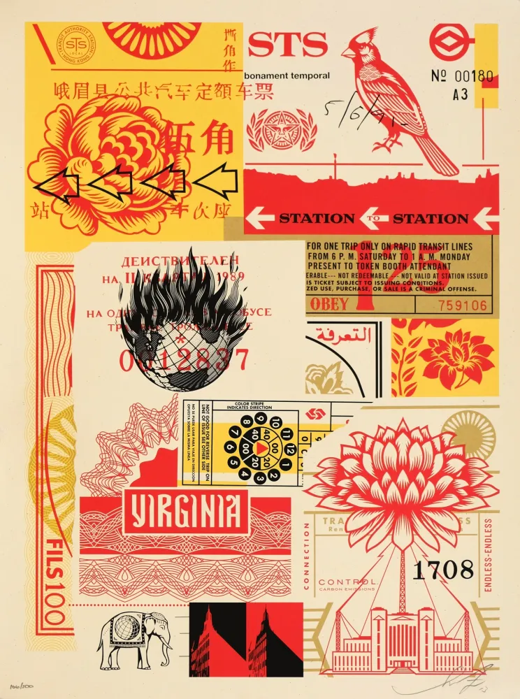 Serigrafía Fairey - Station to Station