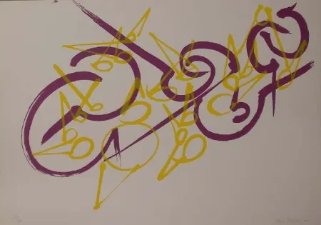 Litografía Falkenstein - UNTITLED