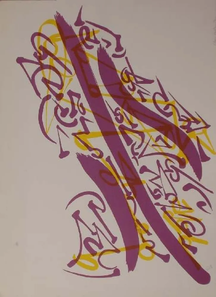 Litografía Falkenstein - UNTITLED