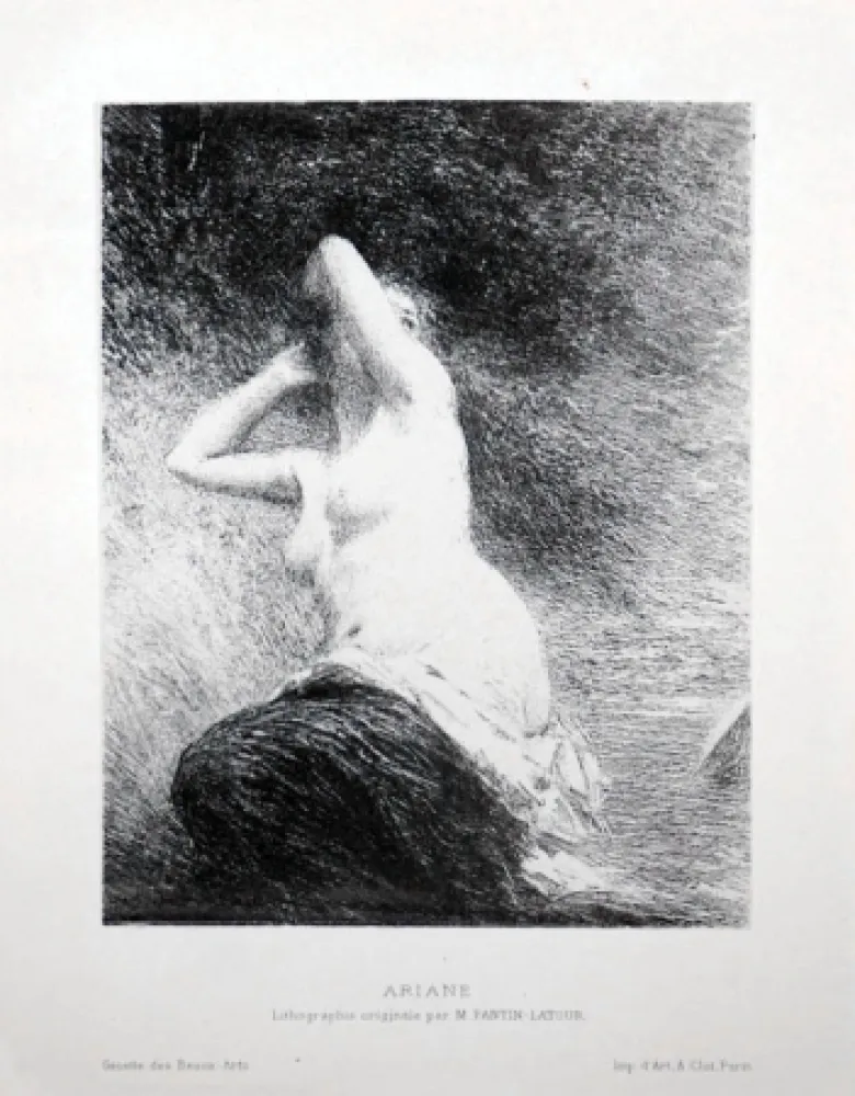Litografía Fantin-Latour - Ariane