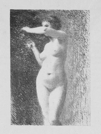Litografía Fantin-Latour - Etude pour Eve