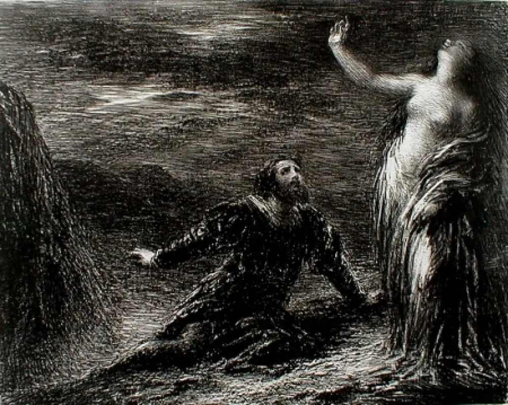 Múltiple Fantin-Latour - Manfred et Astarté (2nd plate)