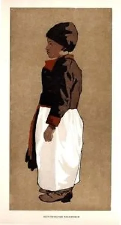 Grabado En Madera Fanto - Slovakischer Bauernbub / Slovak Farmboy