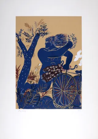 Serigrafía Fassianos - Dieu de l'Olympe