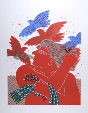 Litografía Fassianos - Eole