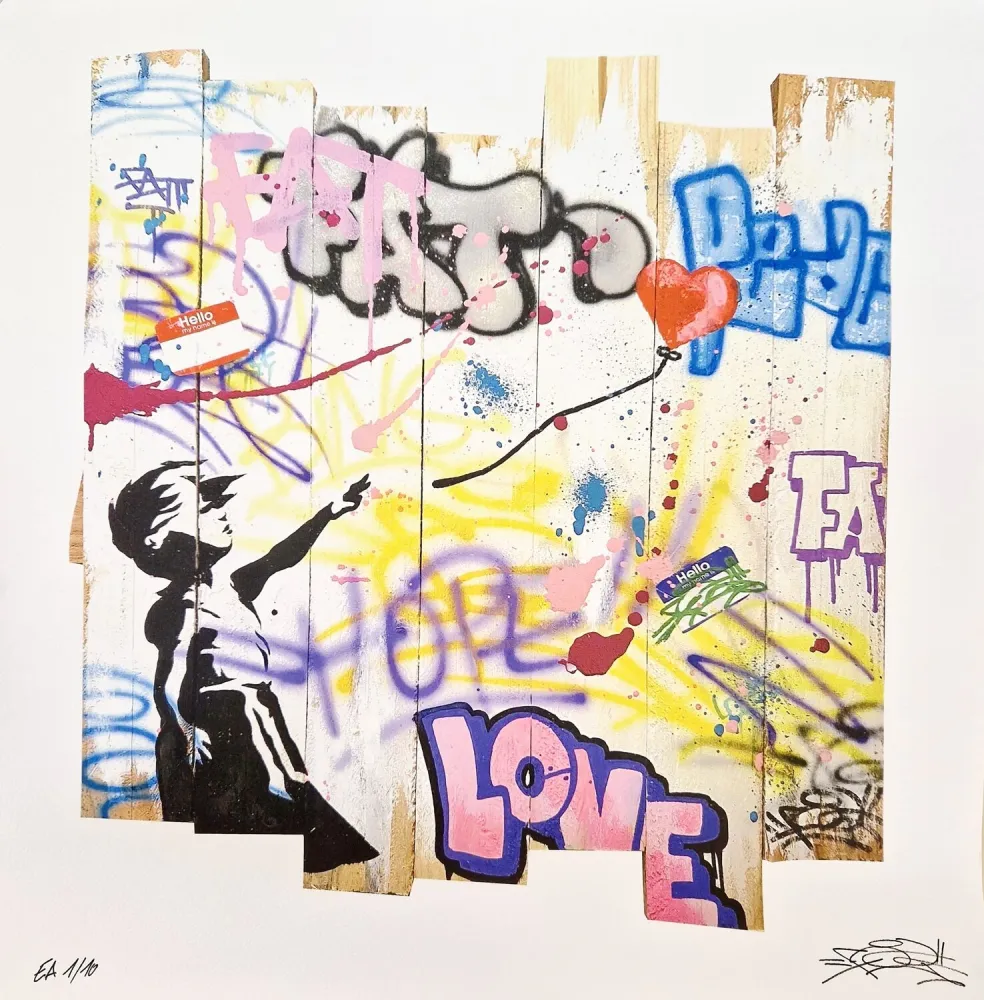 Litografía Fat - Balloon Girl Palisade