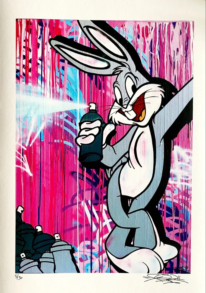 Litografía Fat - Bugs Bunny
