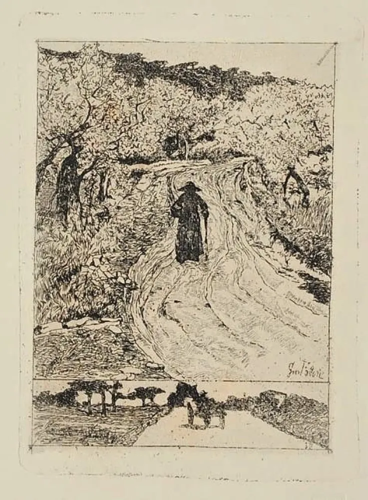 Aguafuerte Fattori - Ritorno a casa