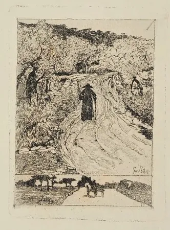 Aguafuerte Fattori - Ritorno a casa