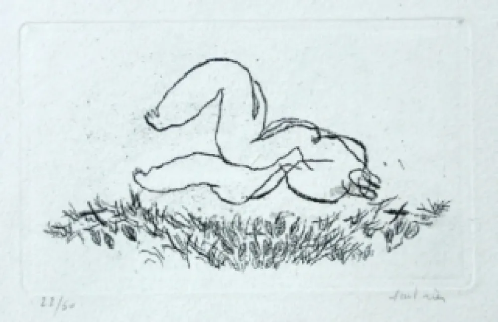 Aguafuerte Y Aguatinta Fautrier - Alleluiah - Petit nu L