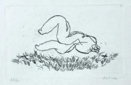 Aguafuerte Y Aguatinta Fautrier - Alleluiah - Petit nu L