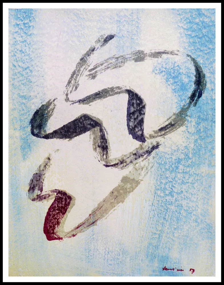 Litografía Fautrier - ANNABELLE NUE