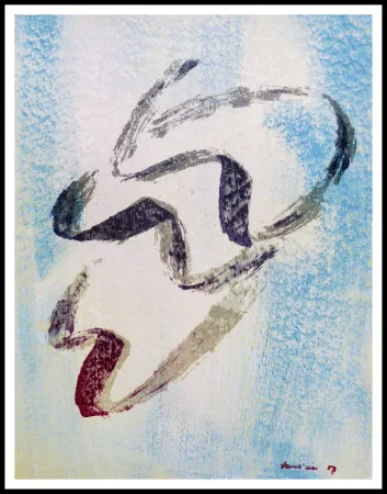 Litografía Fautrier - ANNABELLE NUE