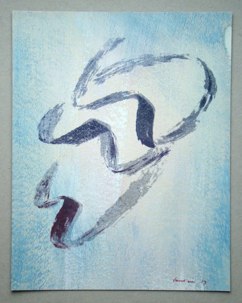 Litografía Fautrier - Annabelle Nue