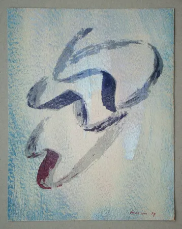 Litografía Fautrier - Annabelle Nue