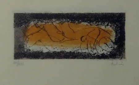 Aguafuerte Y Aguatinta Fautrier - Couple doré