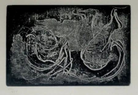 Aguafuerte Y Aguatinta Fautrier - Femme étendue II