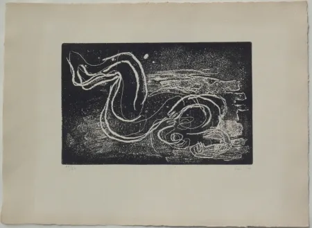 Aguafuerte Y Aguatinta Fautrier - Femme étendue III