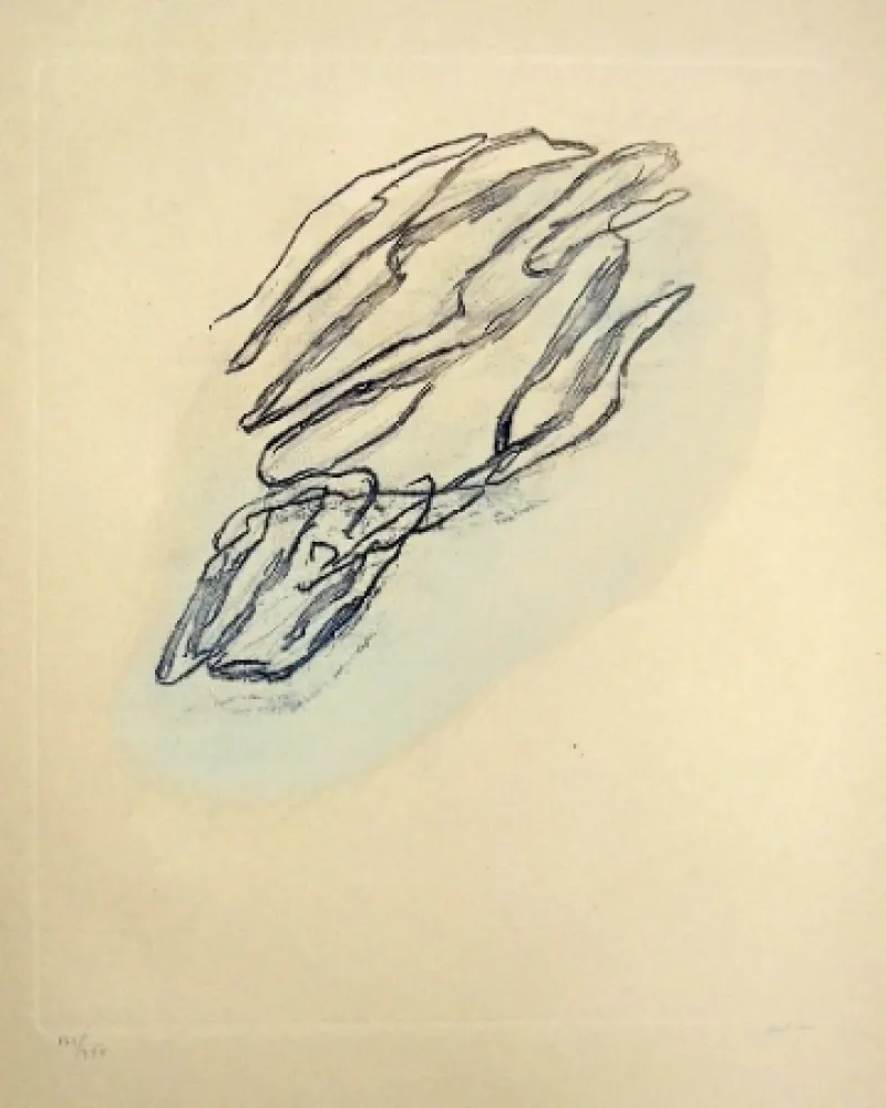 Aguafuerte Fautrier - Formes végétales